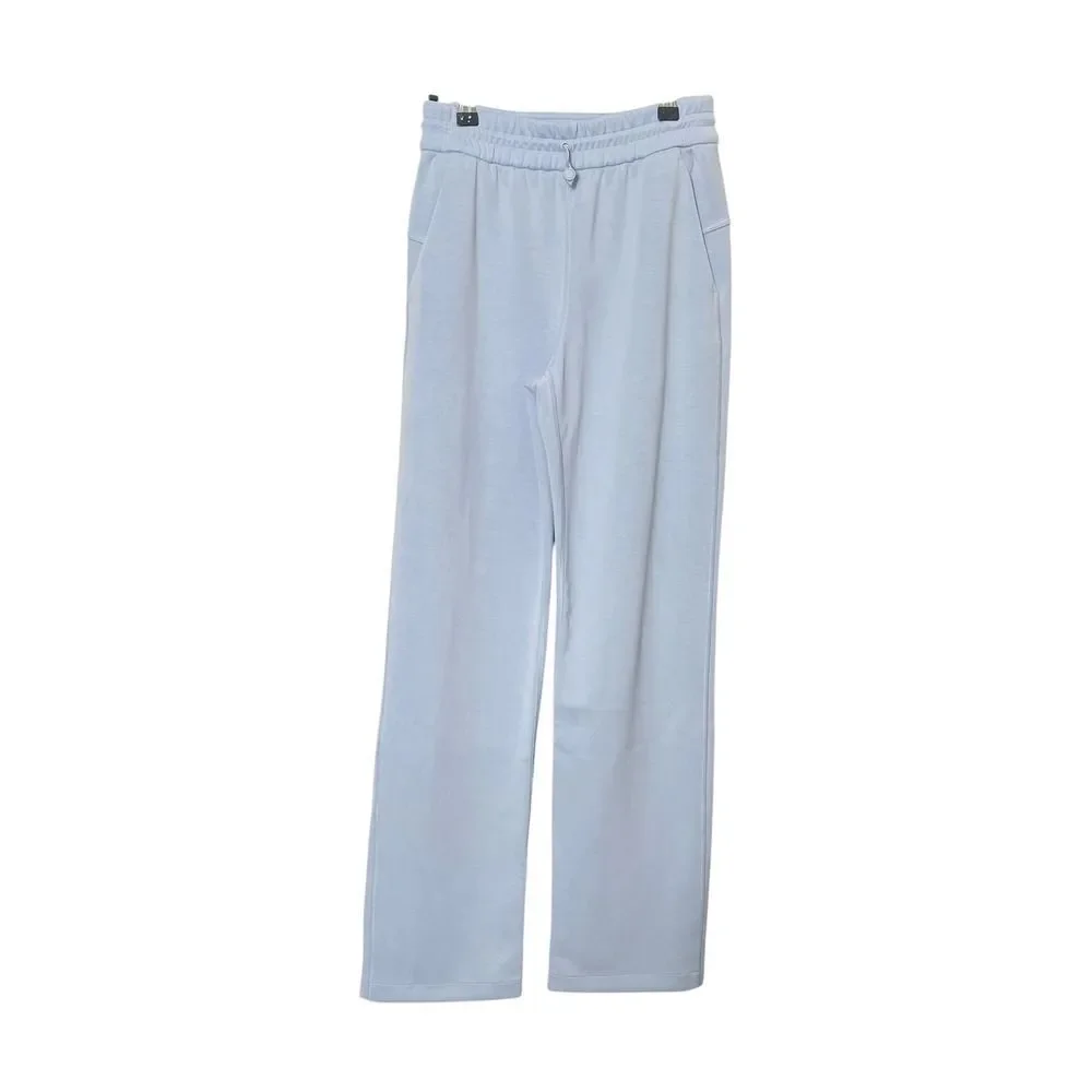 Lululemon Softstreme High Rise Pant Regular Women's 2 Blue‎ Linen Travel